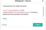 [Write-up][ສະເຫລີຍ] intergover | INS’HACK