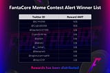 FantaCore Meme Contest Alert Winner List