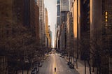 Time lapse photography of vehicles passing on road in New York City