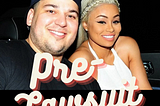 Rob Kardashian and Blac China pre lawsuit graphic by Christine C. Oddo