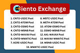 Ciento.Exchange New Pools