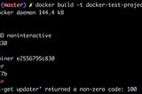 Troubleshooting the Docker build process
