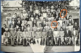 A school-leaving group photo taken in 1962