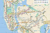 The most recent New York City Subway Map, that is geographically detailed