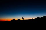 It was dusk at the Triund hilltop, Dharamshala.