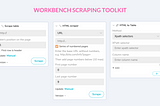Scraping multiple pages with Workbench