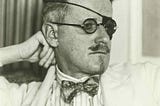 James joyce looking all cool with an eye patch
