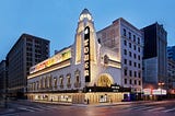 Apple store in downtown Los Angeles, the newly renovated Tower Theatre