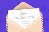 An open letter from the sales team
