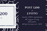 Post largo 1200 palabras + 2 fotos