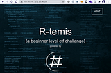 Vulnhub — R-TEMIS writeup