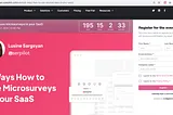 Userpilot product webinars on how to use microsurveys