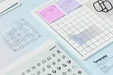 Image showcasing different UX Components: Typography, Grid, Icons, and the Microsoft Copilot Logo.