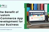 Benefit of Custom eCommerce App Development for your Business