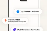 A phone screen with several urgent pop ups.