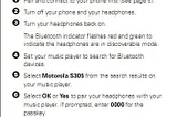 Motorola S305 Bluetooth Headset Dual Pairing Instructions