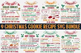 Christmas Cookie Recipe SVG Bundle Free