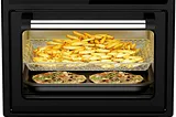 Air Fryer Toaster Oven Combo, 12.6 QT Stainless Steel Airfryer 10 in 1, Convection Oven Countertop 450°F, Non-Toxic for Bake, Roast, Reheat, Broiler, Dehydrate with Digital Touch Screen