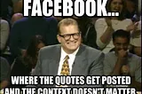 Context Doesn't Matter