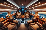 Private Jet Aircraft Interior