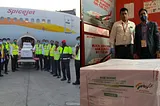 India's first consignment of COVID-19 vaccine 'Covidshield' carried from Pune to Delhi by SpiceJet