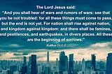 Bible Verses About Signs of the End Times