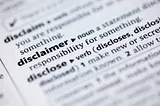 how to write disclaimers