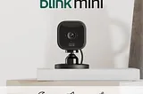 Blink Mini - Compact indoor plug-in smart security camera, 1080p HD video, night vision, motion detection, two-way audio, easy set up, Works with Alexa – 1 camera (Black)