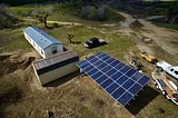 Large Off-Grid Solar system installed in California.
