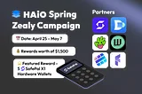 HAiO Spring Zealy Campaign: Explore, Engage & Win with Our Web3 Partners