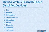 How to Write a Research Paper: Simplified Sections!