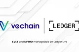 New Self-Custody Options: $VET and $VTHO Now Manageable On Ledger Live & Coinify’s Fiat On-Ramp