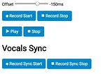 Recording, syncing and exporting web audio