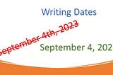 Avoid Using Ordinal Numbers in Date Writing