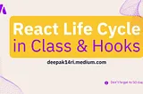 React Lifecycle with Class and Hooks: 2024