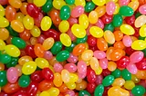 Jellybeans! Image connecting to the topic of sugar/ blood glucose levels.