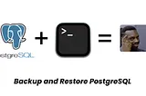 Backup and Restore PostgreSQL Database Using Command Line