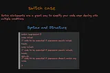 Switch Statements in C++: Implementation with Examples