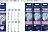 Oral-B Sensitive Clean vs Sensi Ultra Thin Toothbrush Heads