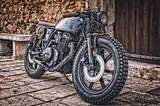 Old Yamaha motorcycle
