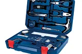 Bosch All-in-One 108 Pieces Hand Tool Kit (Blue, Hard case)