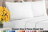 Luxury with the Queen Size 4-Piece Sheet SetLuxury Queen Size 4-Piece Sheet Set