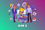 Gen Z’s shopping behavior illustration