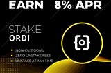 Staking Ordinals (ORDI). Passive income from Ordinals (ORDI).