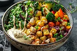 This Buddha Bowl is a classic and impresses with its combination of protein-rich quinoa, grilled vegetables and creamy feta.
