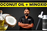 Can I mix Minoxidil with coconut hair oil before taking a head bath?