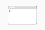 An illustration of a blank computer terminal with an orange typing cursor. Illustration by Ed Orozco.