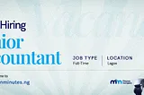 Urgent Hiring: Senior Accountant at Money in Minutes Finance Company