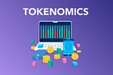 An animated image of trading and investing on a laptop, which is surrounded by a wallet, blocks and cryptocurrencies