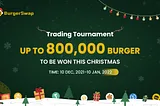 Christmas Trading Tournament: up to 800,000 BURGER to be won